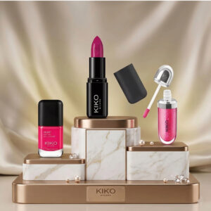 Combo dia das Mães: KIKO SMART LIPSTICK 422, KIKO 3D HYDRA LIPGLOSS 10 & KIKO SMART NAIL LACQUER 66